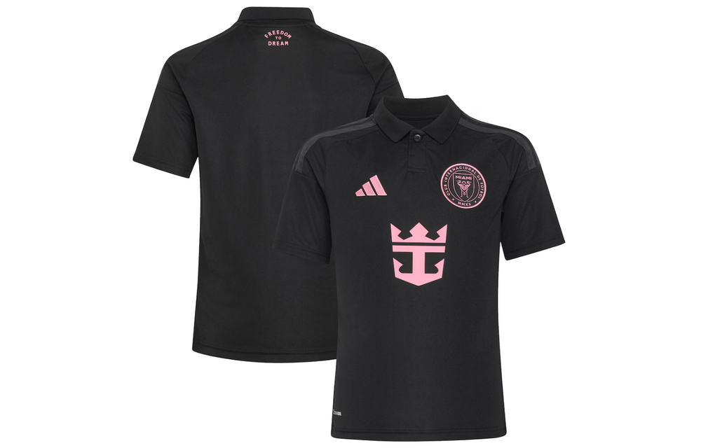 adidas Youth Inter Miami 2026 - 27 Away Jersey - Black/Bliss Pink