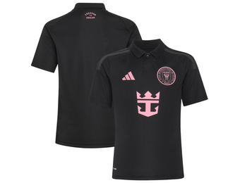 adidas Youth Inter Miami 2026 - 27 Away Jersey - Black/Bliss Pink