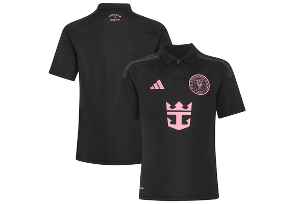 adidas Youth Inter Miami 2026 - 27 Away Jersey - Black/Bliss Pink
