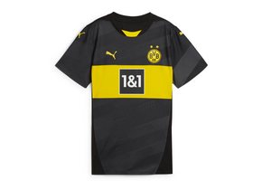 Puma BVB Borussia Dortmund 2024 - 25 Away Soccer Jersey - Black/Faster Yellow