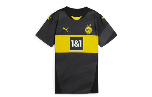 Puma BVB Borussia Dortmund 2024 - 25 Away Soccer Jersey - Black/Faster Yellow