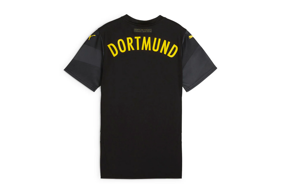 Puma BVB Borussia Dortmund 2024 - 25 Away Soccer Jersey - Black/Faster Yellow