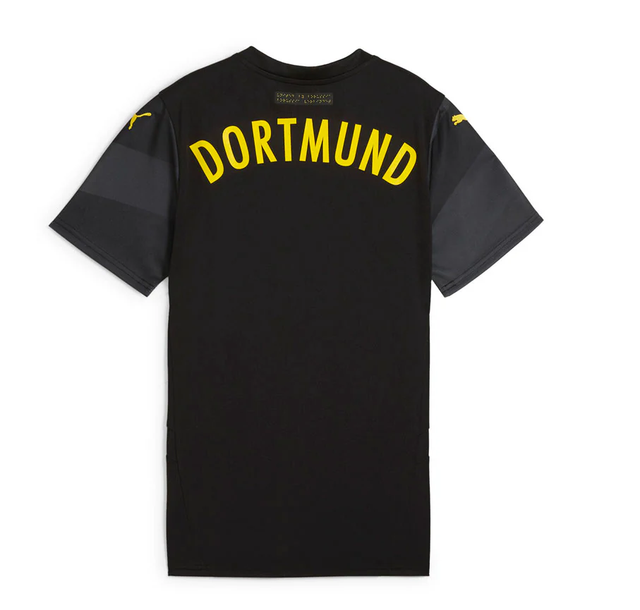 Puma BVB Borussia Dortmund 2024 - 25 Away Soccer Jersey - Black/Faster Yellow