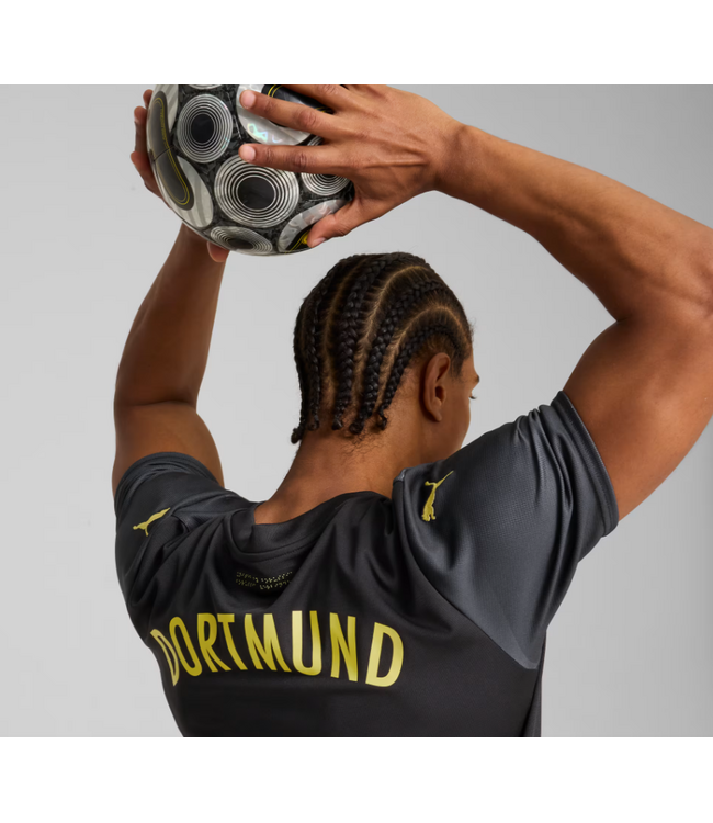 Puma Puma BVB Borussia Dortmund 2024 - 25 Away Soccer Jersey - Black/Faster Yellow