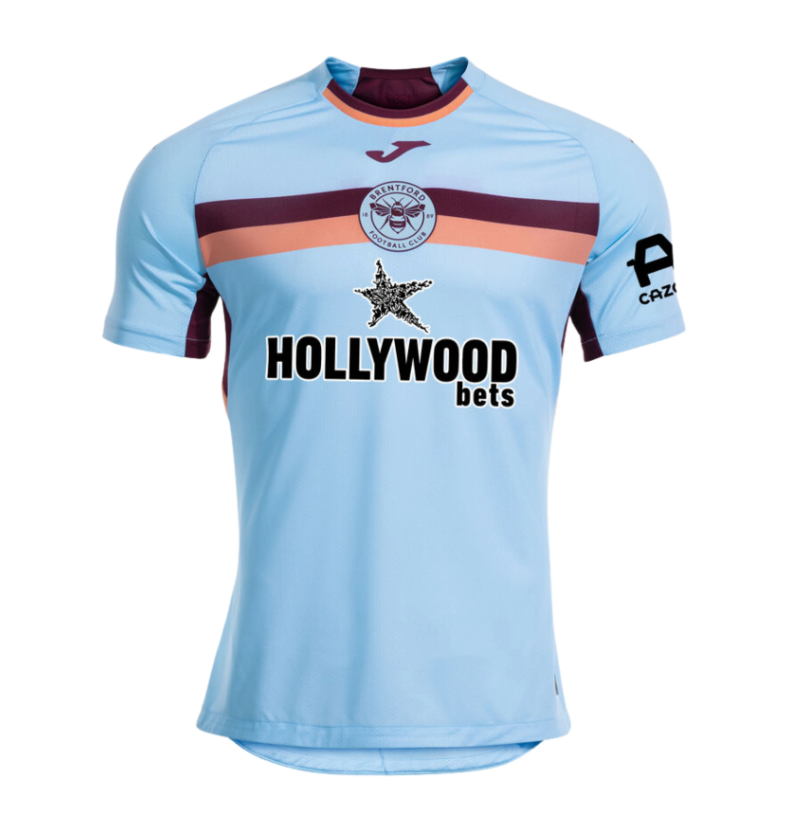 Joma Brentford FC  2025 - 26 Third Jersey - Sky Blue/Claret/Salmon