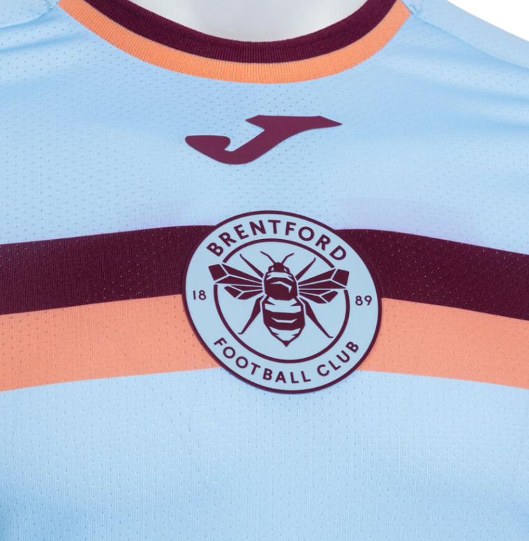 Joma Brentford FC  2025 - 26 Third Jersey - Sky Blue/Claret/Salmon
