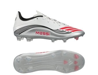 adidas F50 League Messi Presti10 FG / MG - White/Lucid Red/Silver Metallic