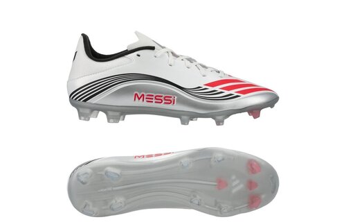 adidas F50 League Messi Presti10 FG / MG - White/Lucid Red/Silver Metallic