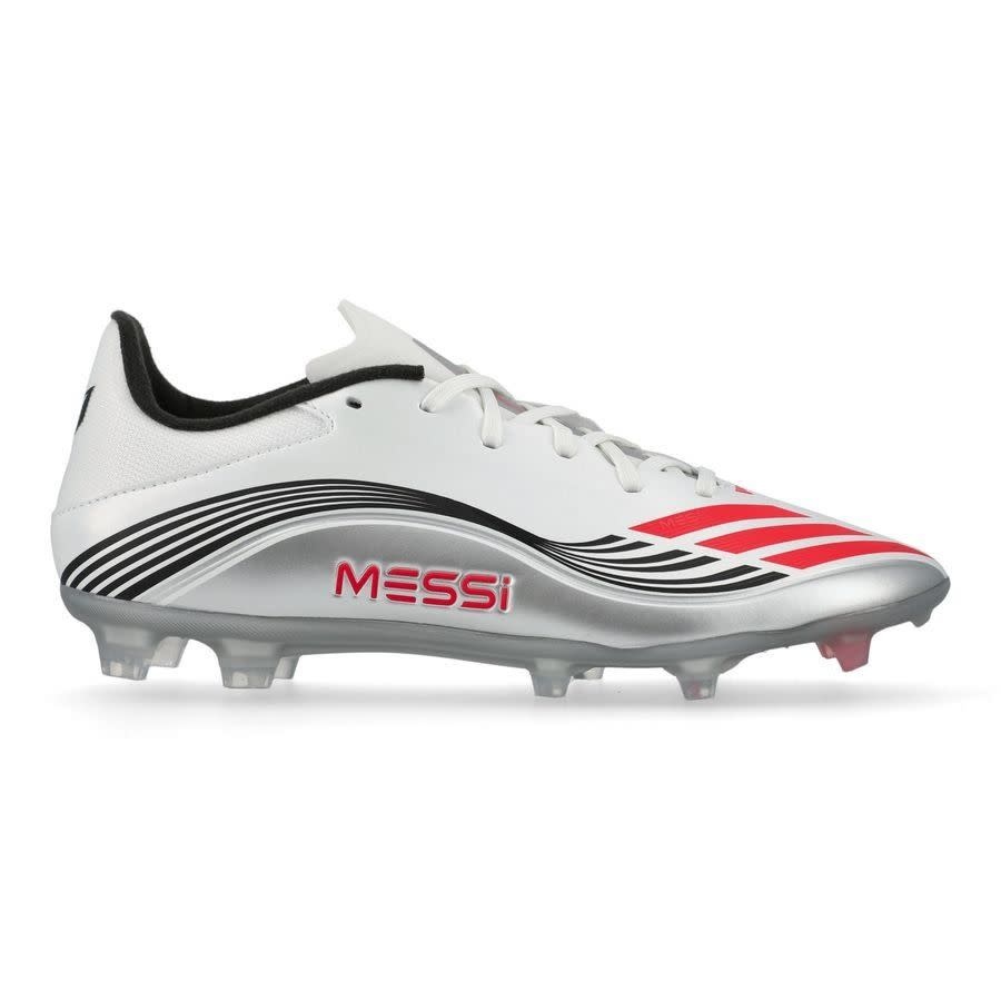 adidas F50 League Messi Presti10 FG / MG - White/Lucid Red/Silver Metallic