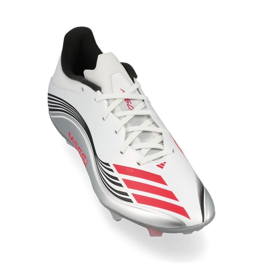 adidas F50 League Messi Presti10 FG / MG - White/Lucid Red/Silver Metallic