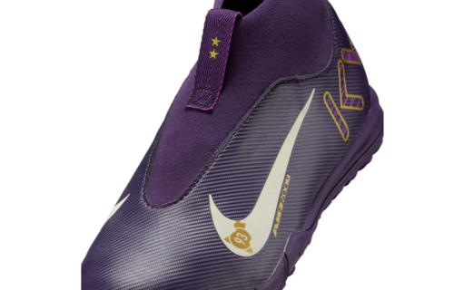 Nike Jr Zoom Mercurial Superfly 10 Academy KM Mbappe TF Turf Shoes - Grand Purple/Pale Ivory