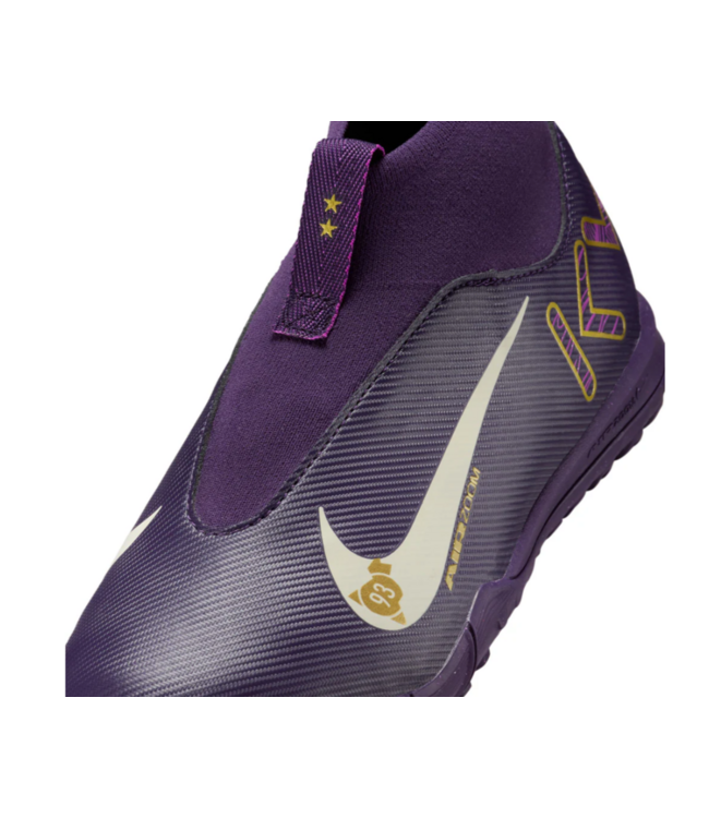 Nike Nike Jr Zoom Mercurial Superfly 10 Academy KM Mbappe TF Turf Shoes - Grand Purple/Pale Ivory