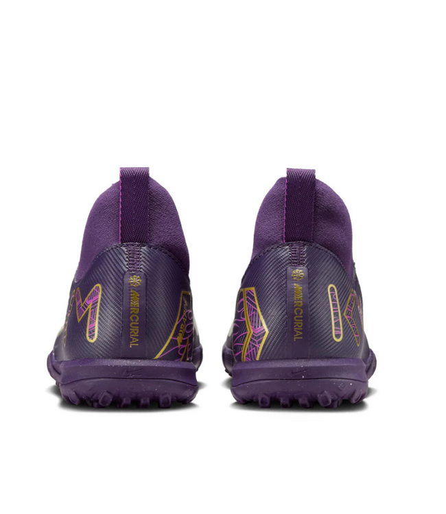 Nike Nike Jr Zoom Mercurial Superfly 10 Academy KM Mbappe TF Turf Shoes - Grand Purple/Pale Ivory