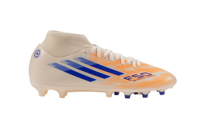 adidas Womens F50 Sparkfusion  Club Mid FG / MG - Bliss Orange/Lucid Blue/Beam Orange