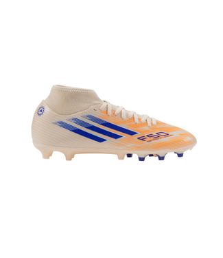 adidas adidas Womens F50 Sparkfusion  Club Mid FG / MG - Bliss Orange/Lucid Blue/Beam Orange