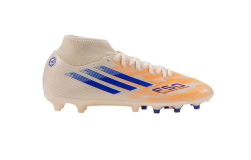 adidas Womens F50 Sparkfusion  Club Mid FG / MG - Bliss Orange/Lucid Blue/Beam Orange