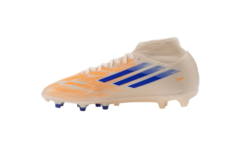 adidas Womens F50 Sparkfusion  Club Mid FG / MG - Bliss Orange/Lucid Blue/Beam Orange
