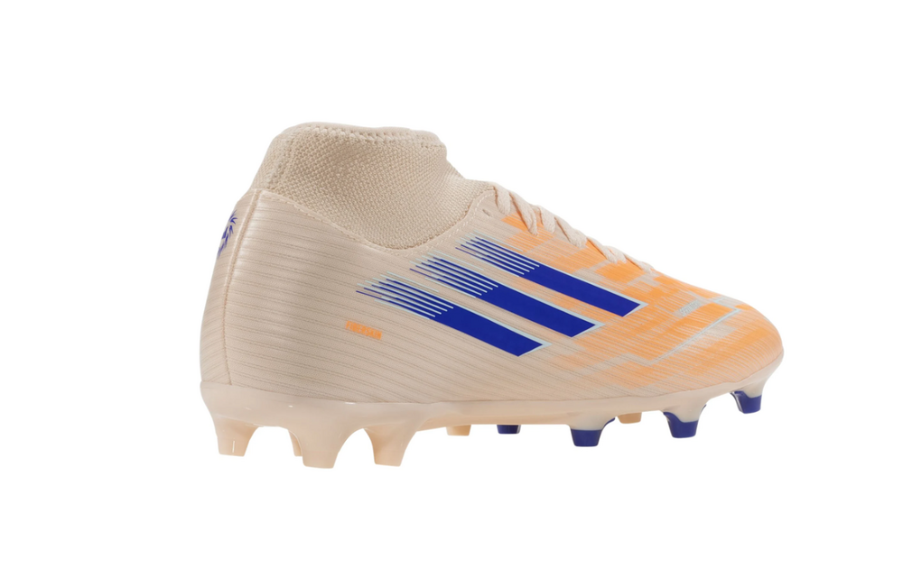 adidas Womens F50 Sparkfusion  Club Mid FG / MG - Bliss Orange/Lucid Blue/Beam Orange