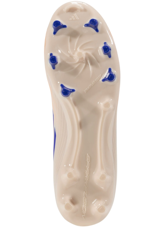 adidas Womens F50 Sparkfusion  Club Mid FG / MG - Bliss Orange/Lucid Blue/Beam Orange