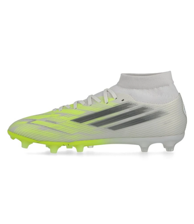 adidas adidas Womens F50 Sparkfusion League Mid FG / MG - White/Iron Metallic/Hi-Res Yellow