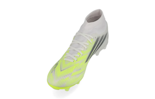 adidas Womens F50 Sparkfusion League Mid FG / MG - White/Iron Metallic/Hi-Res Yellow