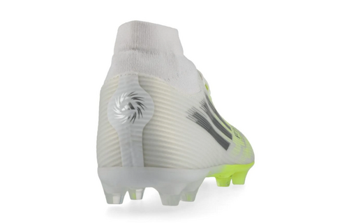 adidas Womens F50 Sparkfusion League Mid FG / MG - White/Iron Metallic/Hi-Res Yellow