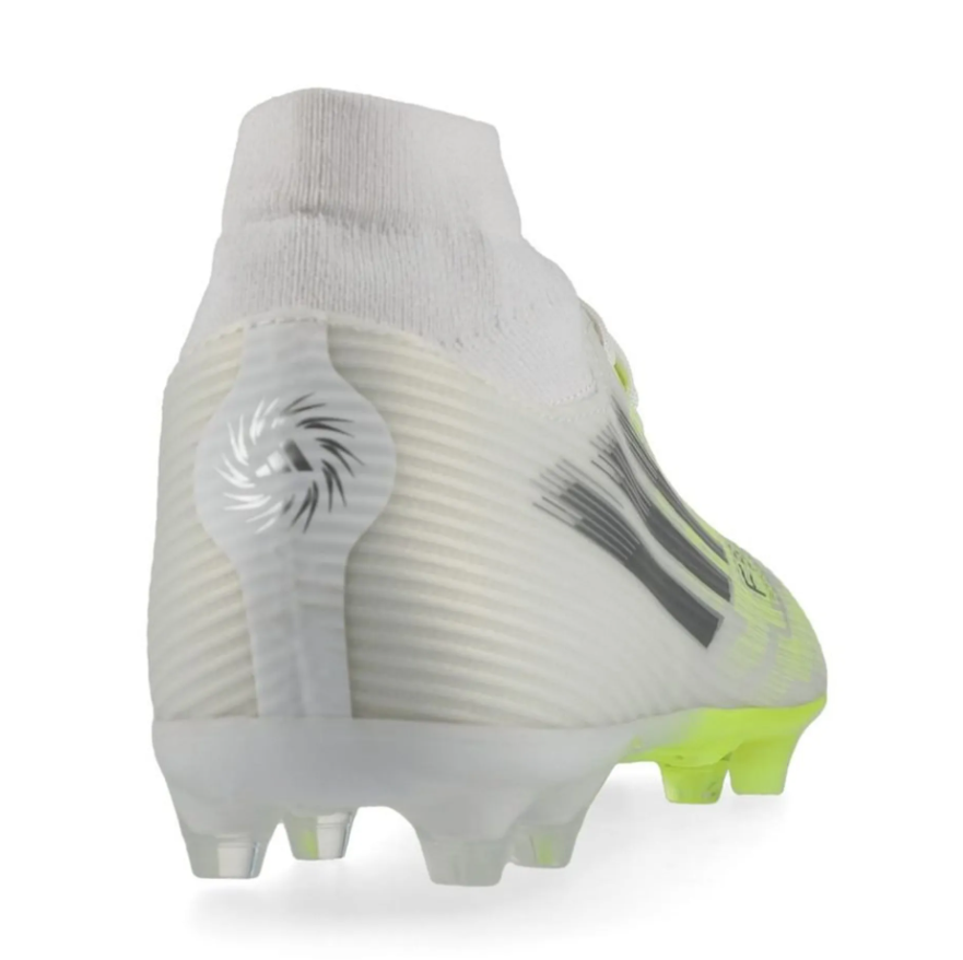 adidas Womens F50 Sparkfusion League Mid FG / MG - White/Iron Metallic/Hi-Res Yellow