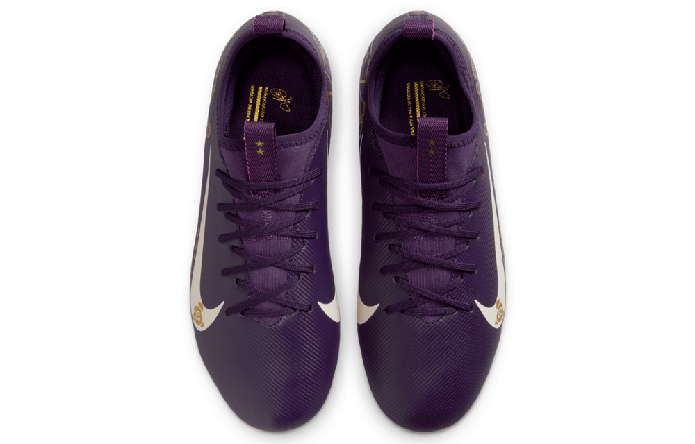 Nike Jr Zoom Mercurial Vapor 16 KM Mbappe Academy FG Cleats - Grand Purple/Pale Ivory