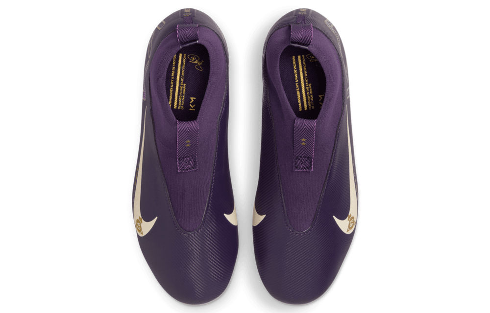 Nike Jr Zoom Mercurial Superfly 10 KM Mbappe Academy FG Cleats - Grand Purple/Pale Ivory