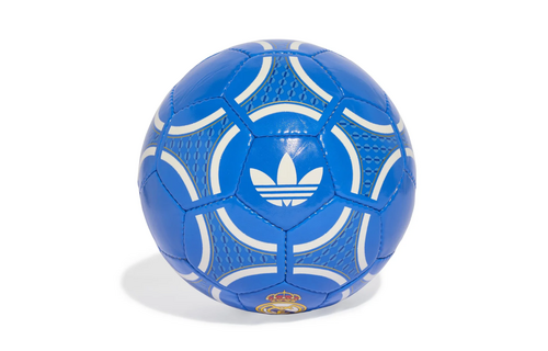 adidas Real Madrid 2025 Originals Retro Soccer Ball - Bluebird/Ray Blue/Bold Gold