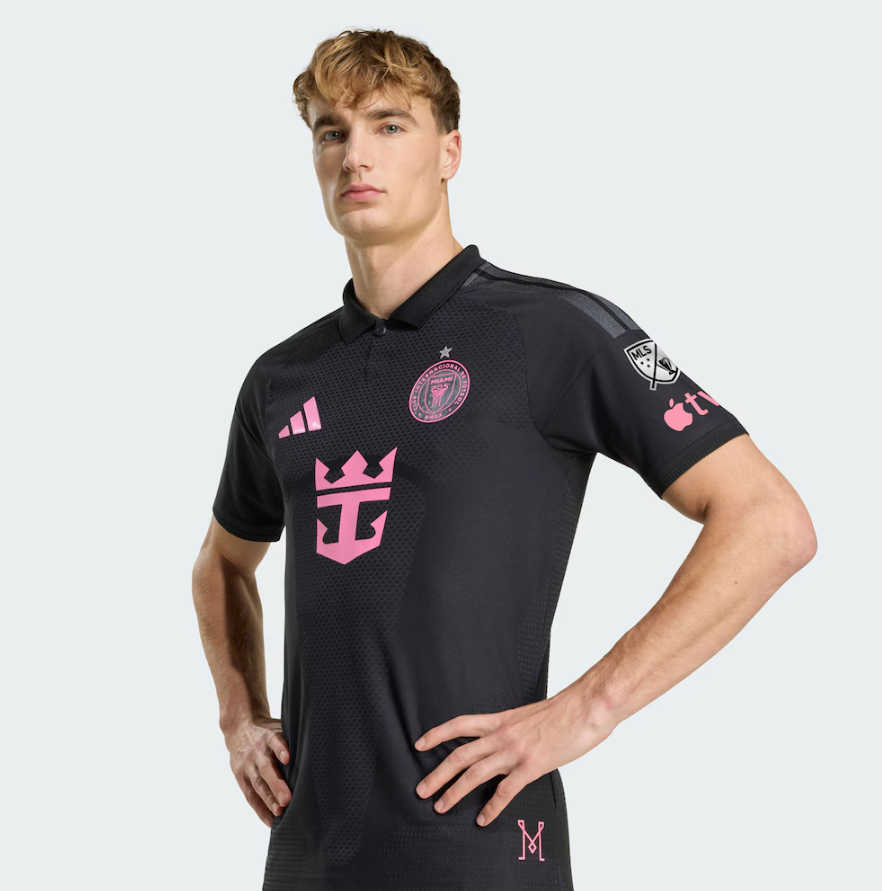 adidas Inter Miami 2026 - 27 Authentic Away Jersey - Black/Bliss Pink