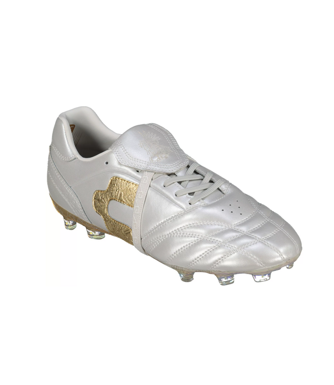 Charly Charly Legendario  PFX Leather LT Folded Tongue FG Soccer Cleats - Silver/Matte Gold