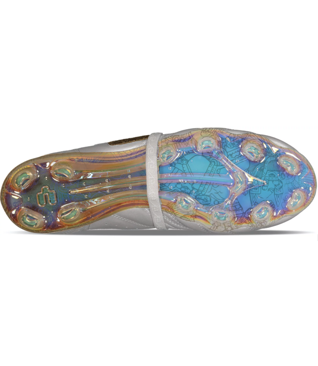 Charly Charly Legendario  PFX Leather LT Folded Tongue FG Soccer Cleats - Silver/Matte Gold