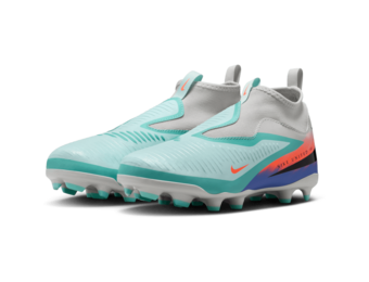 Nike Jr Phantom 6  High Academy FG / MG Cleats United 2 Pack - Pistachio Frost/Hyper Orange