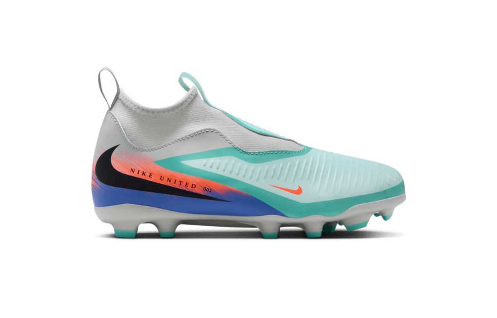 Nike Jr Phantom 6  High Academy FG / MG Cleats United 2 Pack - Pistachio Frost/Hyper Orange