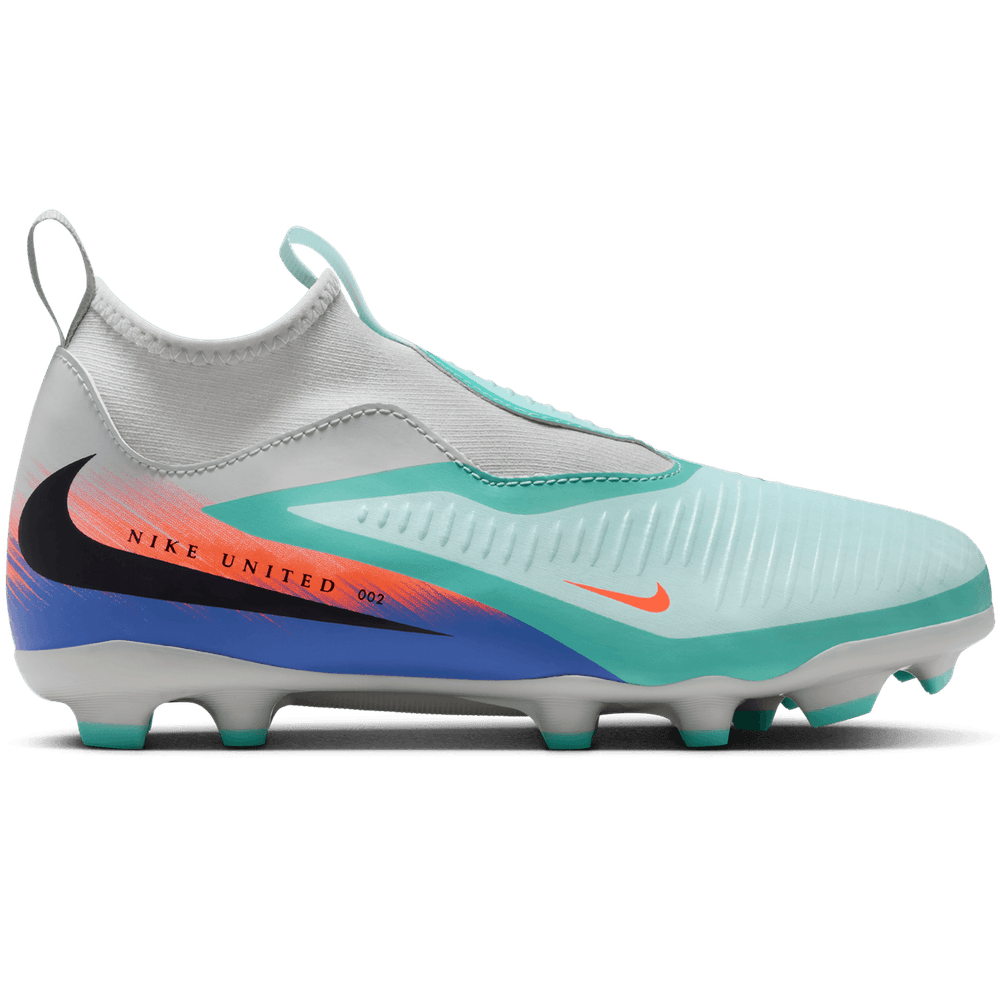 Nike Jr Phantom 6  High Academy FG / MG Cleats United 2 Pack - Pistachio Frost/Hyper Orange