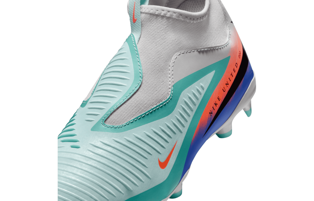 Nike Jr Phantom 6  High Academy FG / MG Cleats United 2 Pack - Pistachio Frost/Hyper Orange