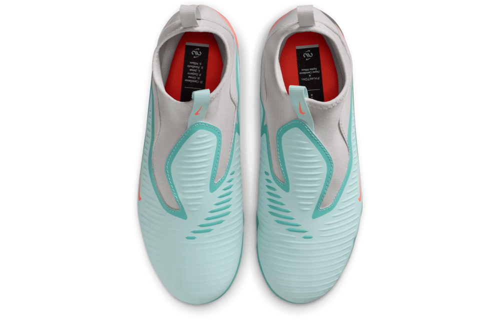 Nike Jr Phantom 6  High Academy FG / MG Cleats United 2 Pack - Pistachio Frost/Hyper Orange