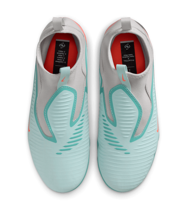 Nike Nike Jr Phantom 6  High Academy FG / MG Cleats United 2 Pack - Pistachio Frost/Hyper Orange