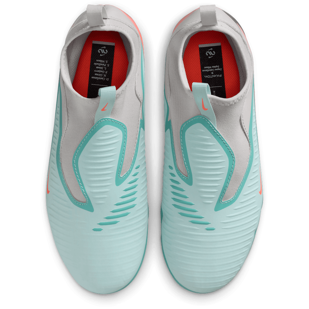 Nike Jr Phantom 6  High Academy FG / MG Cleats United 2 Pack - Pistachio Frost/Hyper Orange