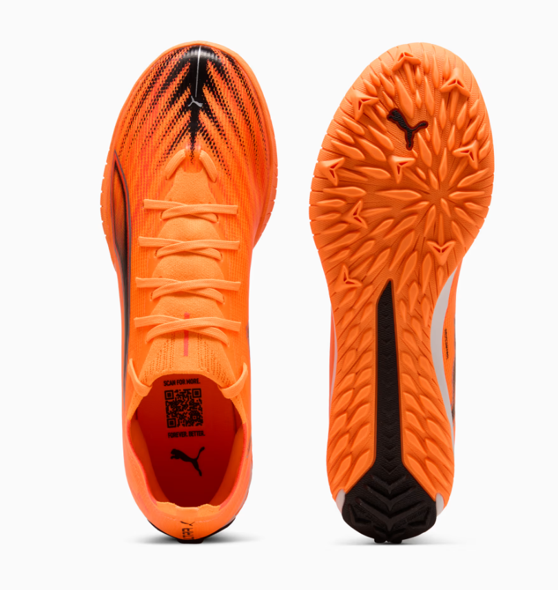 Puma Ultra Match 6 Hot Pursuit Pack TT Turf Shoes- Heat Fire/Black/Glowing Red