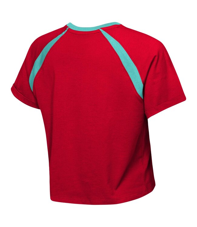 Outerstuff Outerstuff  KC Kansas City Current Womens Crop Top Graphic Shirt  - Red/Teal