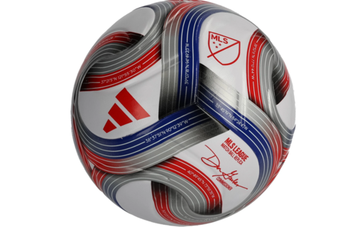 adidas 2026 MLS FIFA Quality NFHS Soccer Ball - White/Royal Blue/Red/Silver Metallic