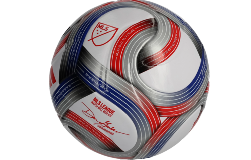 adidas 2026 MLS FIFA Quality NFHS Soccer Ball - White/Royal Blue/Red/Silver Metallic