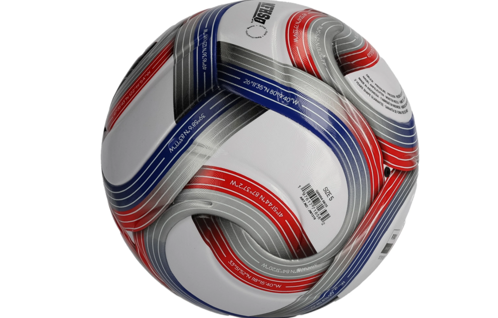 adidas 2026 MLS FIFA Quality NFHS Soccer Ball - White/Royal Blue/Red/Silver Metallic