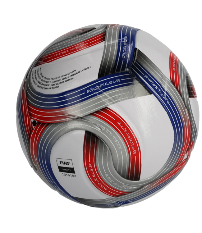 adidas adidas 2026 MLS FIFA Quality NFHS Soccer Ball - White/Royal Blue/Red/Silver Metallic