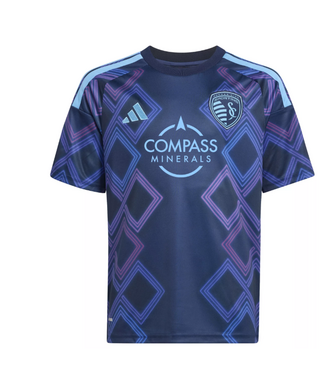 adidas adidas Youth Sporting Kansas City 2026 - 27 Away Jersey - Night Indigo/Vibrnt Purple