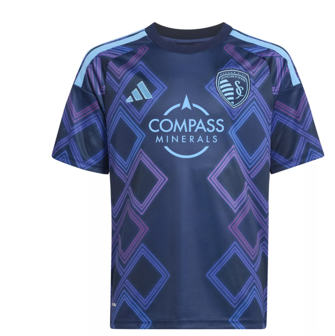 adidas Youth Sporting Kansas City 2026 - 27 Away Jersey - Night Indigo/Vibrnt Purple