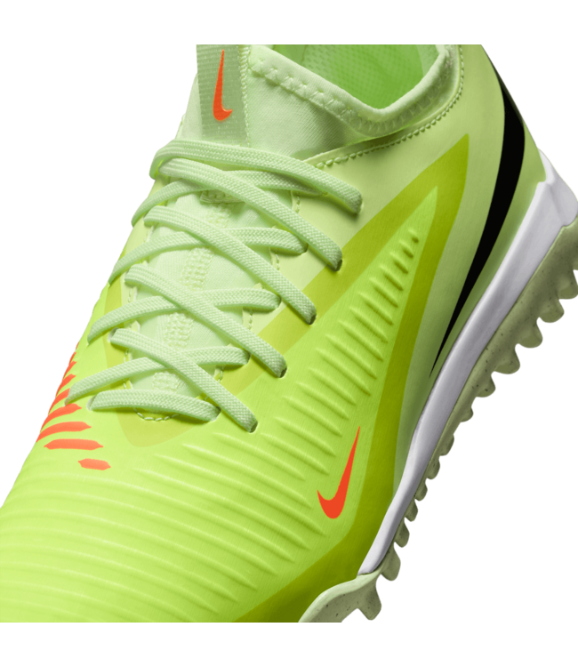 Nike Nike Jr Phantom 6 Low Academy DF TF Turf Shoes - Hyper Crimson/Life Lime/Black