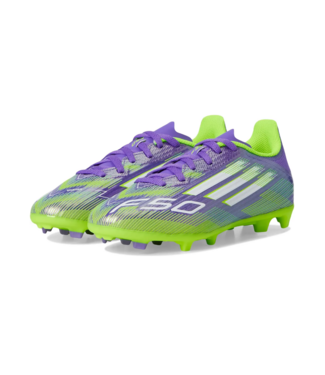 adidas adidas Jr F50 League FG Soccer Shoes - Purple Rush/Cloud White/Lucid Lemon